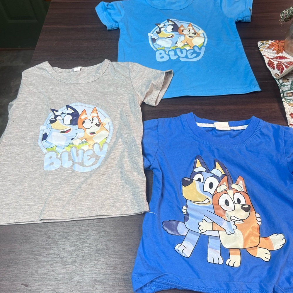 Bluey 2T toddler shirts bundle of 3
